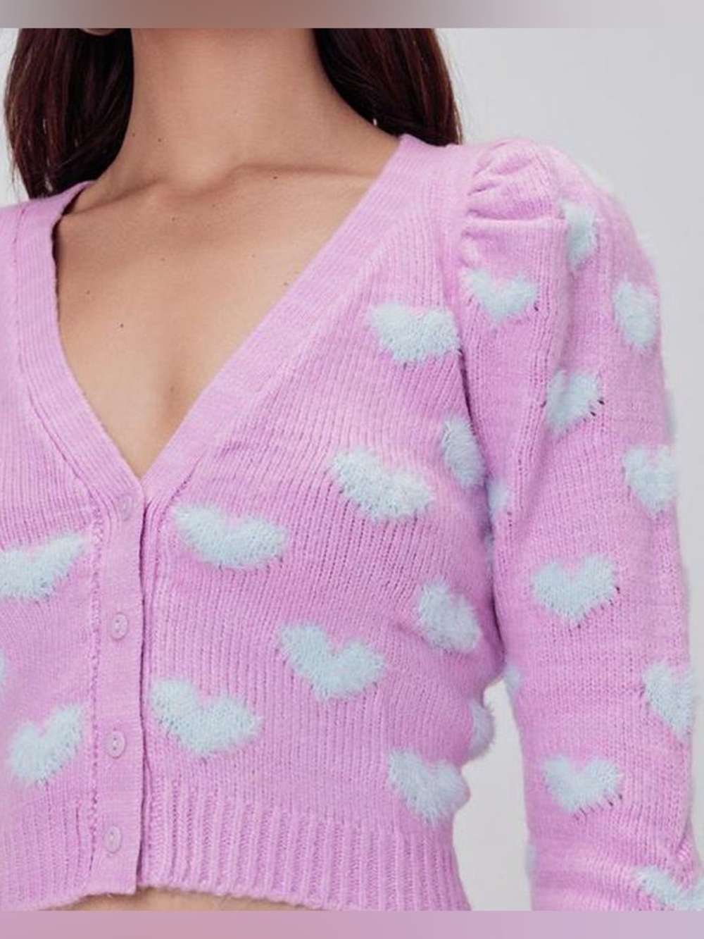 For Love & Lemons Scarlet Cropped Cardigan M - Picture 4 of 16